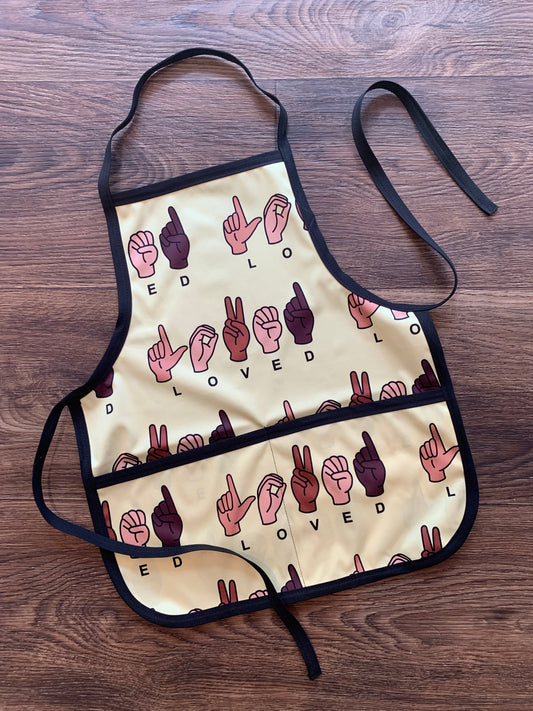 Apron, American Sign Language, Loved