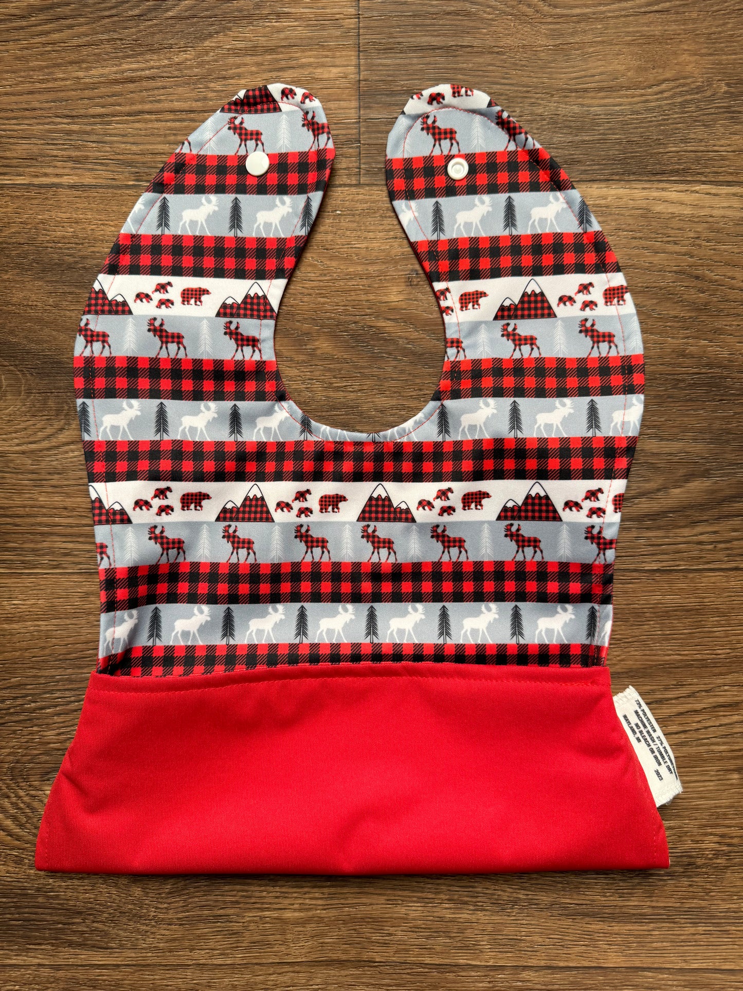 Pocket Bib, Plaid Wilderness