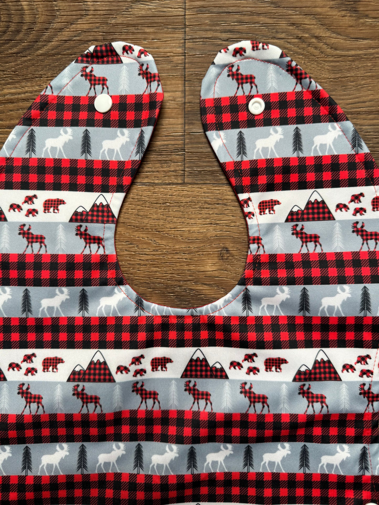 Pocket Bib, Plaid Wilderness