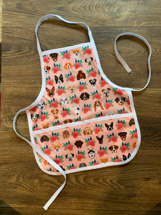 Apron, Flowery Dogs