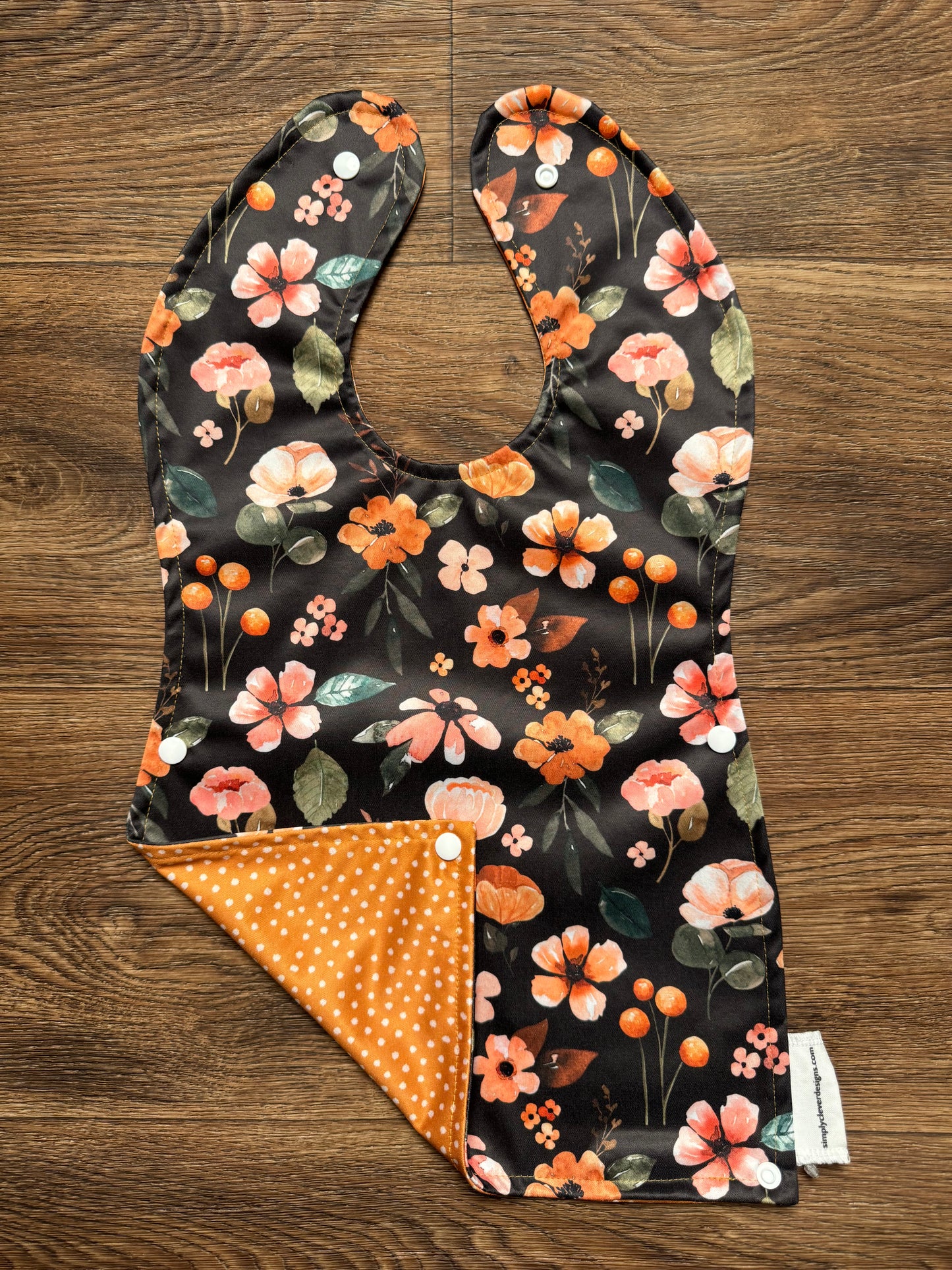 Pocket Bib, Charlotte Floral