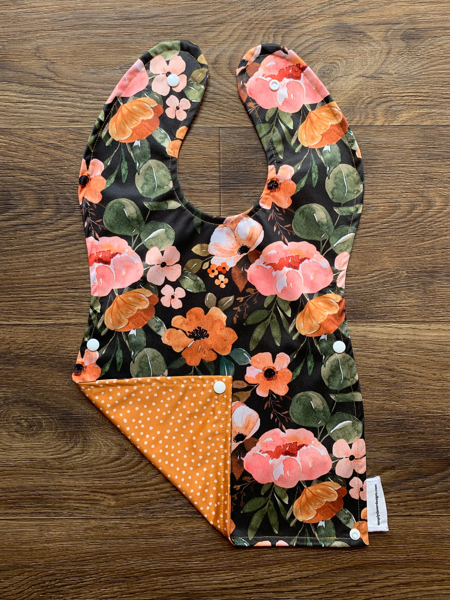 Pocket Bib, Charlotte Floral